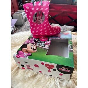 Disney Minnie Mouse Light Up Rain Boots Size 11